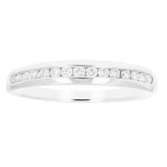 1/5 ctw Classic Diamond Wedding Band in 10K White Gold