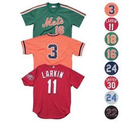 MLB Mitchell & Ness Authentic Batting Practice Throwback Jersey Collection Men's