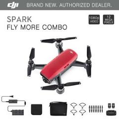 DJI Spark Fly More Combo - Lava Red Quadcopter Drone - 12MP 1080p Video