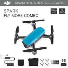 DJI Spark Fly More Combo - Sky Blue Quadcopter Drone - 12MP 1080p Video