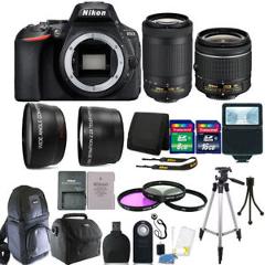 Nikon D5600 24.2 MP D-SLR Camera + 18-55mm & 70-300mm Lens + 24GB Accessory Kit