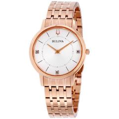 Bulova Classic Grey Dial Stainless Steel Ladies Watch 97P129