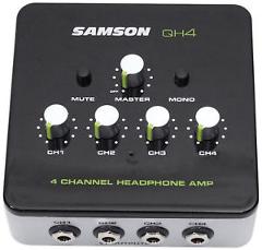 SAMSON QH4 4-Channel Studio/Podcast Headphone Amplifier Amp 564mW Per Channel