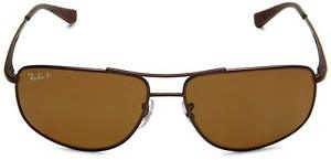 Ray-Ban RB3490-012/83-62 Polarized Brown Sunglasses