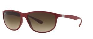 Ray-Ban Liteforce RB4213-612313-61 61mm Red Frame Brown Gradient Lens Sunglasses