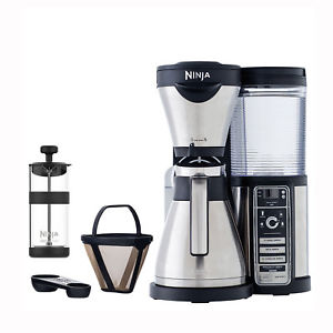 Ninja Auto iQ Coffee Maker Brewer Bar System with Stainless Steel Thermal Carafe