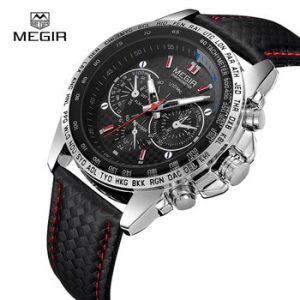 MEGIR Men's Watches Top Brand Luxury Quartz Watch Men Fashion Casual Luminous Waterproof Clock  Relogio Masculino 1010