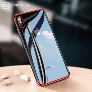 CAFELE soft TPU case for iPhone X Xr Xs Max cases ultra thin transparent plating shining case for iPhone Xs Mixed silicon cover