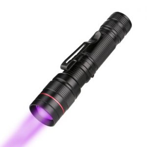 LED UV Flashlight Purple Violet Light Zoomable Focus UV 395nm Torch Lamp Lanterna For Marker Checker Cash Detection