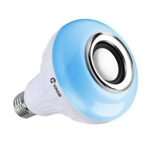 VONTAR E27 B22 Wireless Bluetooth Speaker+12W RGB Bulb LED Lamp 110V 220V Smart Led Light Music Player Audio with Remote Control