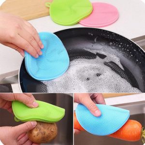 Magic Cleaning Brushes Silicone Dish Bowl Scouring Pad Pot Pan Easy to clean Wash Brush Cleaning Kitchen