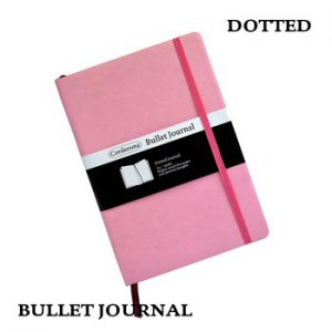 Dotted Soft Cover Candy Color A5 PU Notebook Elastic Band Travel Puntos Bullet Journal Bujo Pointed Writing Pads