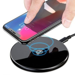 LINGCHEN Qi Wireless Charger For Samsung Galaxy S8 S9 Fast Wireless Charging For iPhone 8 9 X Wireless Charger For Mobile Phone