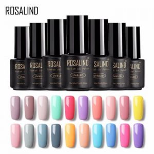 ROSALIND Gel 1 HOT SALE 29 COLORS 7ML Gel Nail Polish Nail Art UV LED Gel Lacquer For Nail Extension Design Top Gel Varnishes