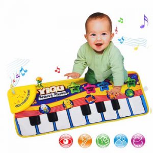 Large Baby Musical Carpet Keyboard Playmat Music Play Mat Piano Early Learning Educational Toys for Children Kids Puzzle Gifts