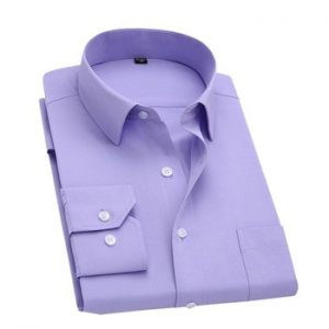 Long Sleeve Slim Men Dress Shirt 2018 Brand New Fashion Designer High Quality Solid Male Clothing Fit Business Shirts 4XL YN045