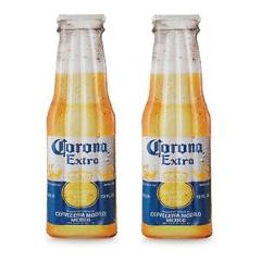 Corona Beer Bottle 68.5 x 22" Inflatable Swimming Pool Float Lounge Mat (2 Pack)