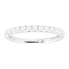 1/3 ct Diamond Wedding Band Ring in 10K White Gold