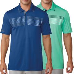 Adidas Golf Men's Essentials Textured Stripe Polo Shirt