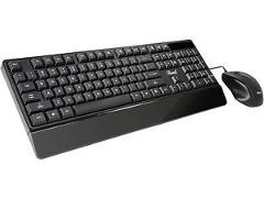 Rosewill RKM-600 USB Wired Slim Desktop Keyboard & Mouse Combo