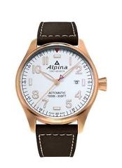 Alpina Startimer Pilot Men's AL-525S4S4 Automatic Rose Gold Case 44mm Watch