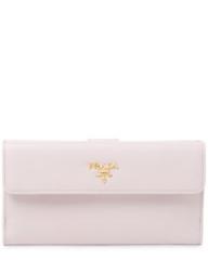 Prada Womens Saffiano Leather Continental Wallet