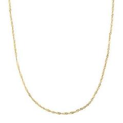Eternity Gold Singapore Link Chain in 14K Gold