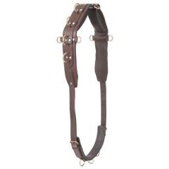 Performers 1st Choice Pro Heavy Leather Training Surcingle Rings Dees Horse Size