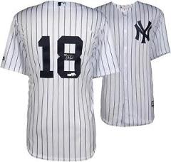 Didi Gregorius New York Yankees Autographed Majestic White Replica Jersey