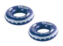 2) Corona 31" It's a Way of Life Inflatable Corona Bottle Cap Swimming Pool Tube