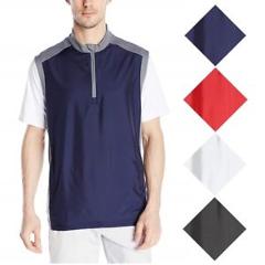 NEW Men's Adidas 2018 Quarter Zip Stretch Wind Golf Vest - Choose Size & Color!