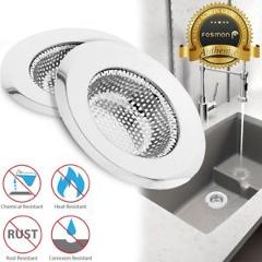 2x Stainless Steel Kitchen Sink Drain Strainer Mesh Basket Stopper Cover 4.5inch