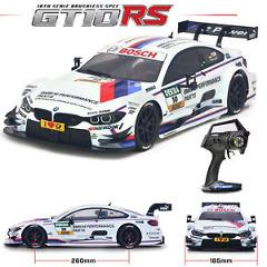 CARISMA 72168 GT10RS BRUSHLESS 1/10 4WD BMW M4 #10 WHITE DTM RTR
