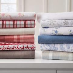 Ultra Soft Premium All-Season 4 Piece Flannel Bed Sheet Set