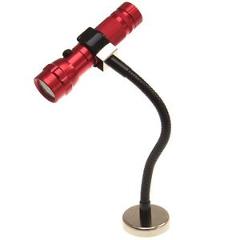 14 LED Work Light X-Bright 3-D Flexible Magnetic Base Bench Shop Red Flashlight