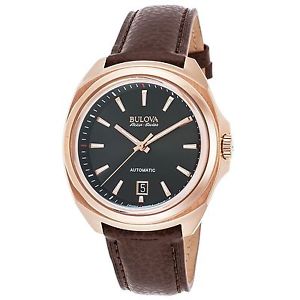 Bulova 64B126 Men's Accu-Swiss Telc Rose-Tone Automatic Watch