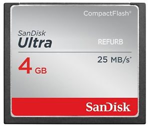 SanDisk ULTRA 4GB CF Card SDCFHS-004G-G46 (Certified Refurbished)