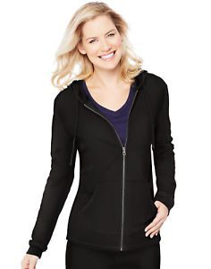 Hanes French Terry Hoodie Full Zip Sweatshirt w Pockets Womens Soft 8 oz S-2XL