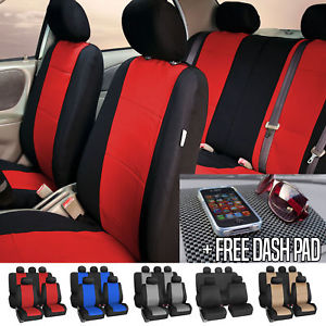 Car Seat Cover Neoprene Waterproof Pet Proof Full Set Cover With Dash Pad