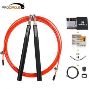 ProCircle Jump Rope Ultra-speed Ball Bearing Skipping Rope Steel Wire jumping ropes for Boxing MMA Gym Fitness Training