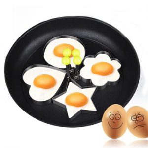 5pc/Lot Stainless Steel Omelette Mold Fried Egg Kitchen Frying Gadgets Love Flower Round Star Mouse Molds Kitchen Tools