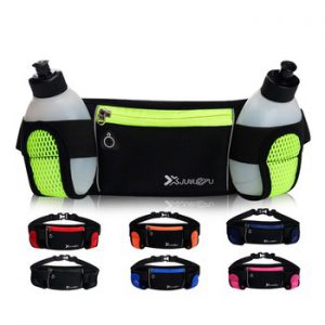 Running Bags Waist 2 Water Bottle Outdoor Camping Hiking Fitness Man Women Gym Lightweight Belt Bag Female Sports Fanny Packs