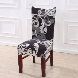 1/2/4/6 Pieces Elastic Stretch Dining Chair Covers Floral Printing Flexible Removable Anti-dirty Slipcover Universal Seat Cases