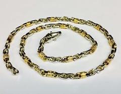 10k Solid Gold Handmade Fashion Link Men's chain/Necklace 22 42 grams 4.5 MM