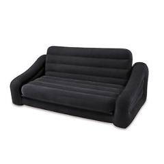 Intex Inflatable Queen Size Pull-Out Futon Sofa Couch Bed