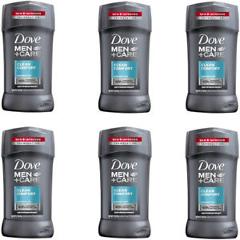 6 Pack Dove Men+Care Clean Comfort Antiperspirant 2.7 Oz Each