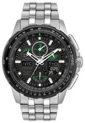 Citizen Eco-Drive Men's JY8051-59E Skyhawk A-T Black Dial Silver-Tone 47mm Watch