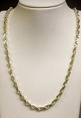 10k Solid Yellow Gold Rope Chain Necklace 24 6 mm 38 grams