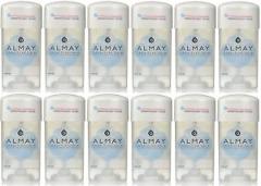 12 Pack Almay Anti-Perspirant - Deodorant Fragrance Free Clear Gel 2.25 oz