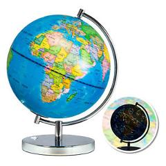 BCP Kids 2-IN-1 World Globe Day Night Constellation View With LED Lights